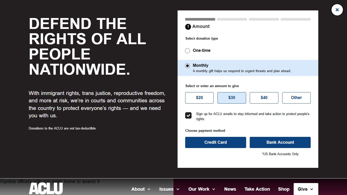 John Doe, Jane Doe, and James Doe v. Todd Entrekin American Civil Liberties Union